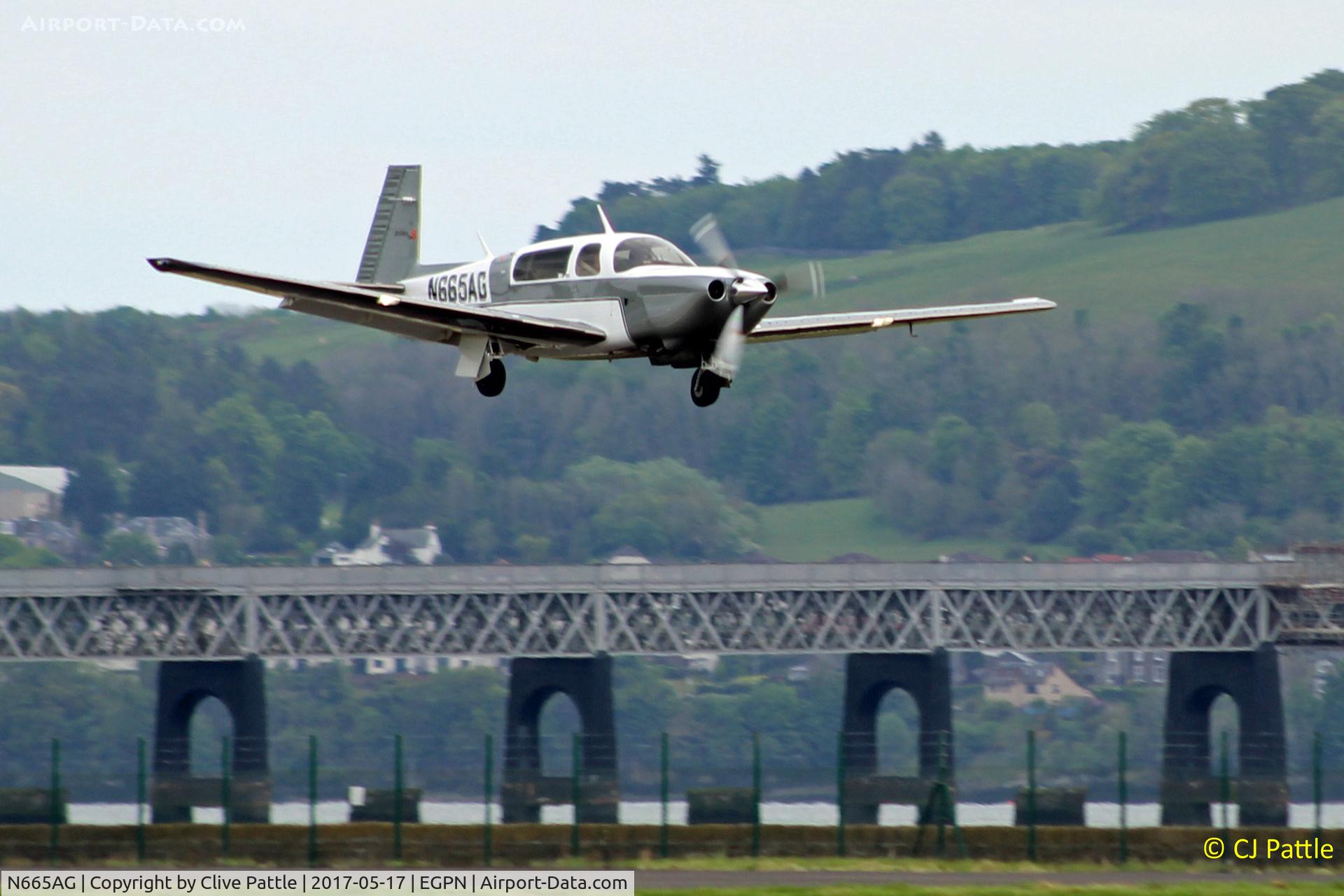 N665AG, Mooney M20TN Acclaim Acclaim C/N 31-0104, Landing at Dundee EGPN