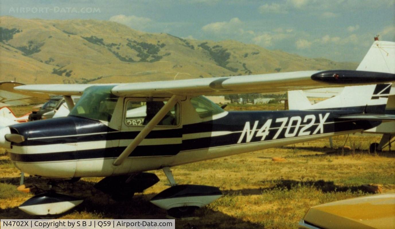 N4702X, 1966 Cessna 150G C/N 15064752, 02X at Fremont airport. Sure was a nice flying C150 and better then most I flew.
