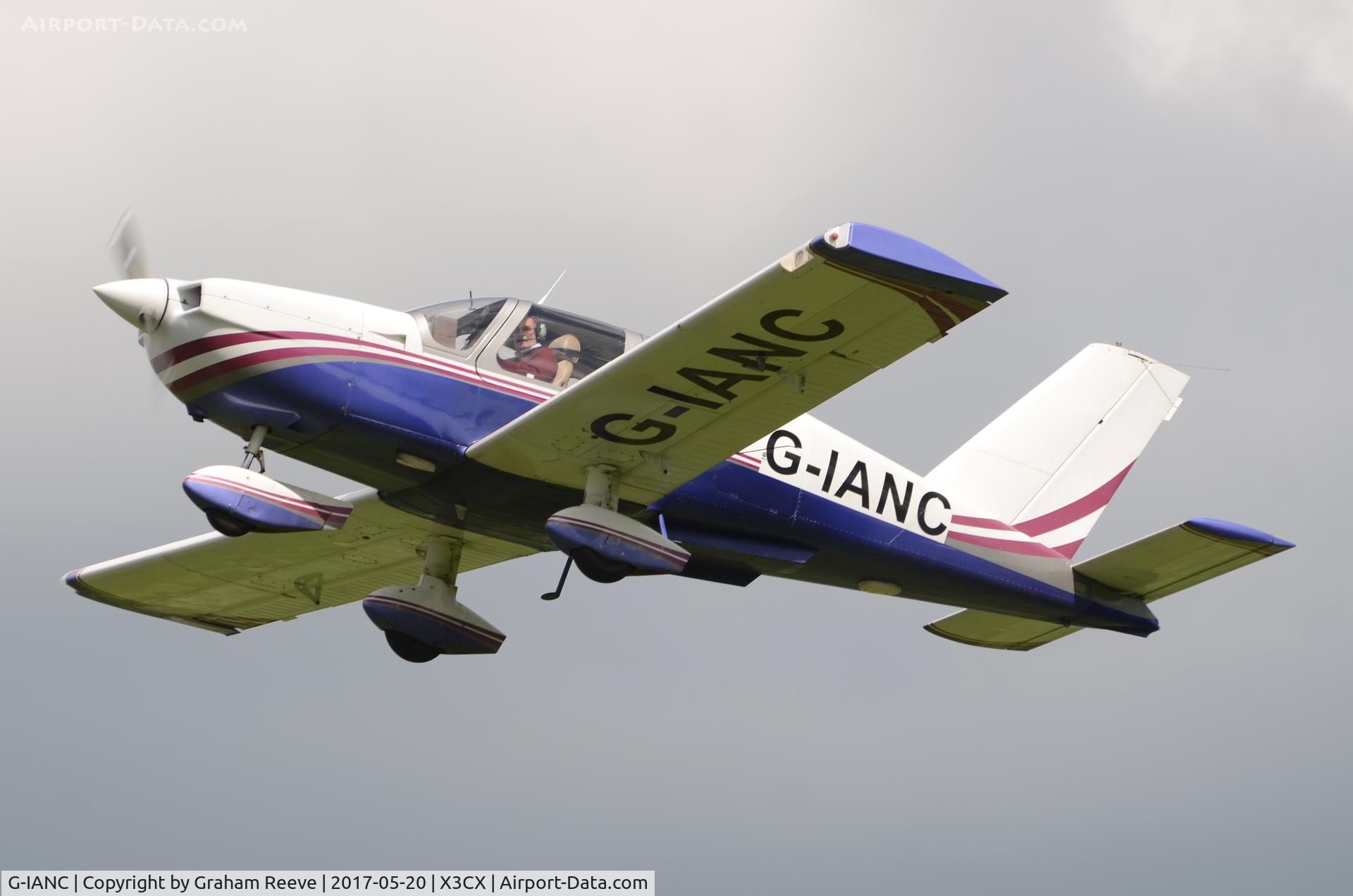 G-IANC, 1980 Socata TB-10 Tobago C/N 150, Departing from Northrepps.