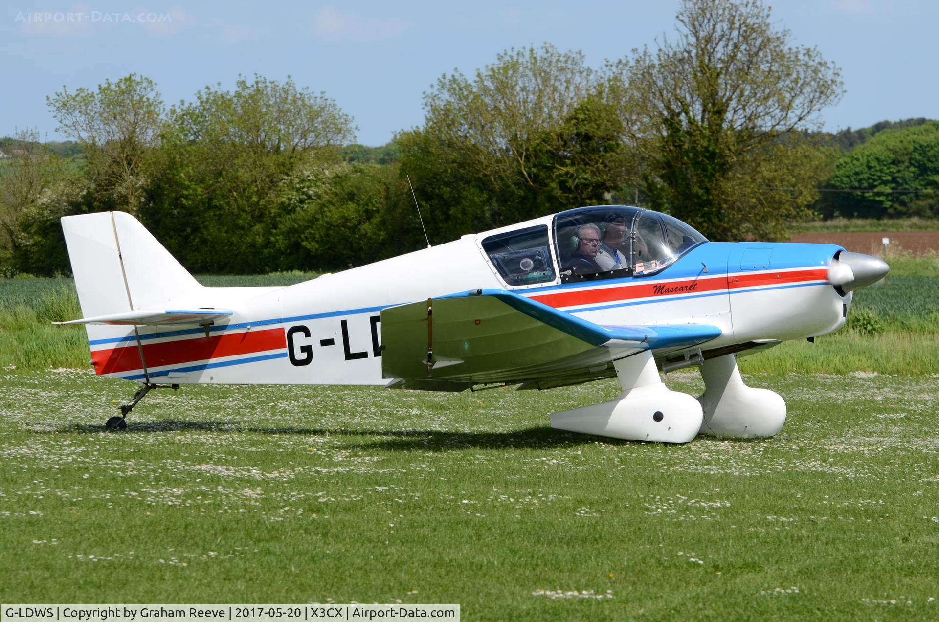 G-LDWS, 1964 SAN Jodel D-150 Mascaret C/N 48, Just landed at Northrepps.