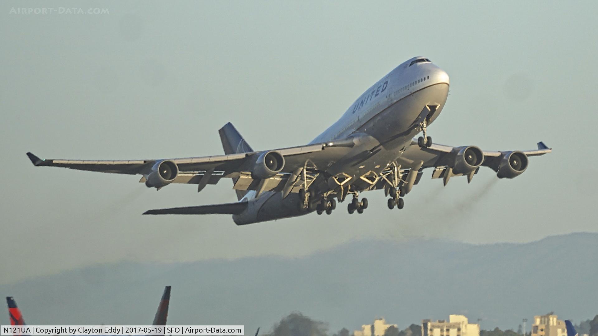 N121UA, 1999 Boeing 747-422 C/N 29167, SFO 2017