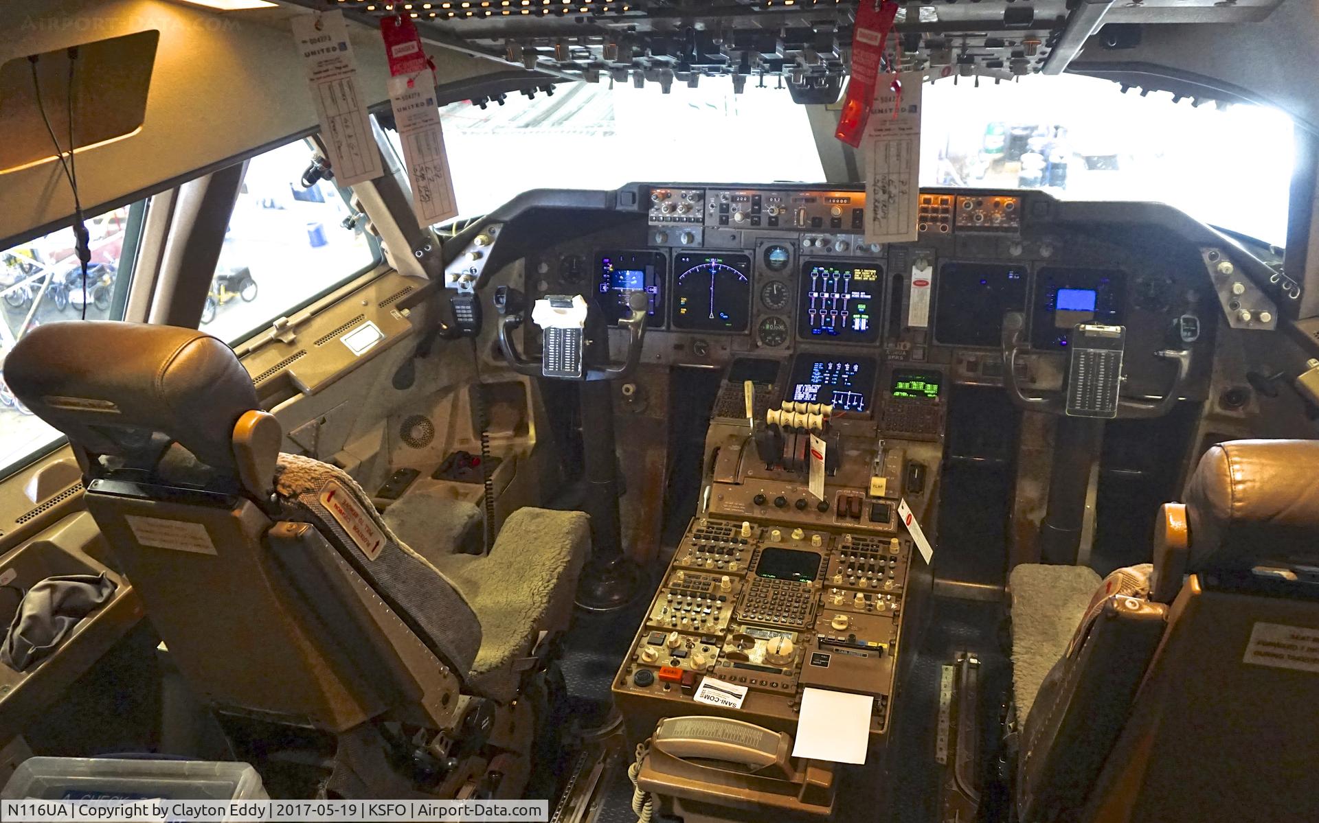N116UA, 1998 Boeing 747-422 C/N 26908, SFO 2017.