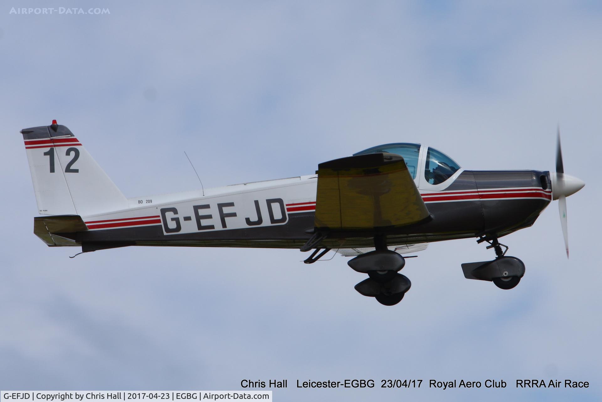 G-EFJD, 1971 Bolkow Bo-209C Monsun 160FV C/N 126, Royal Aero Club 3R's air race at Leicester
