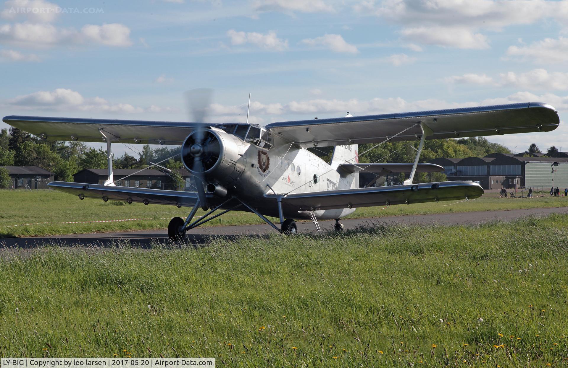 LY-BIG, 1989 Antonov An-2T C/N IG236-23, FSN Værløse 20.5.2017