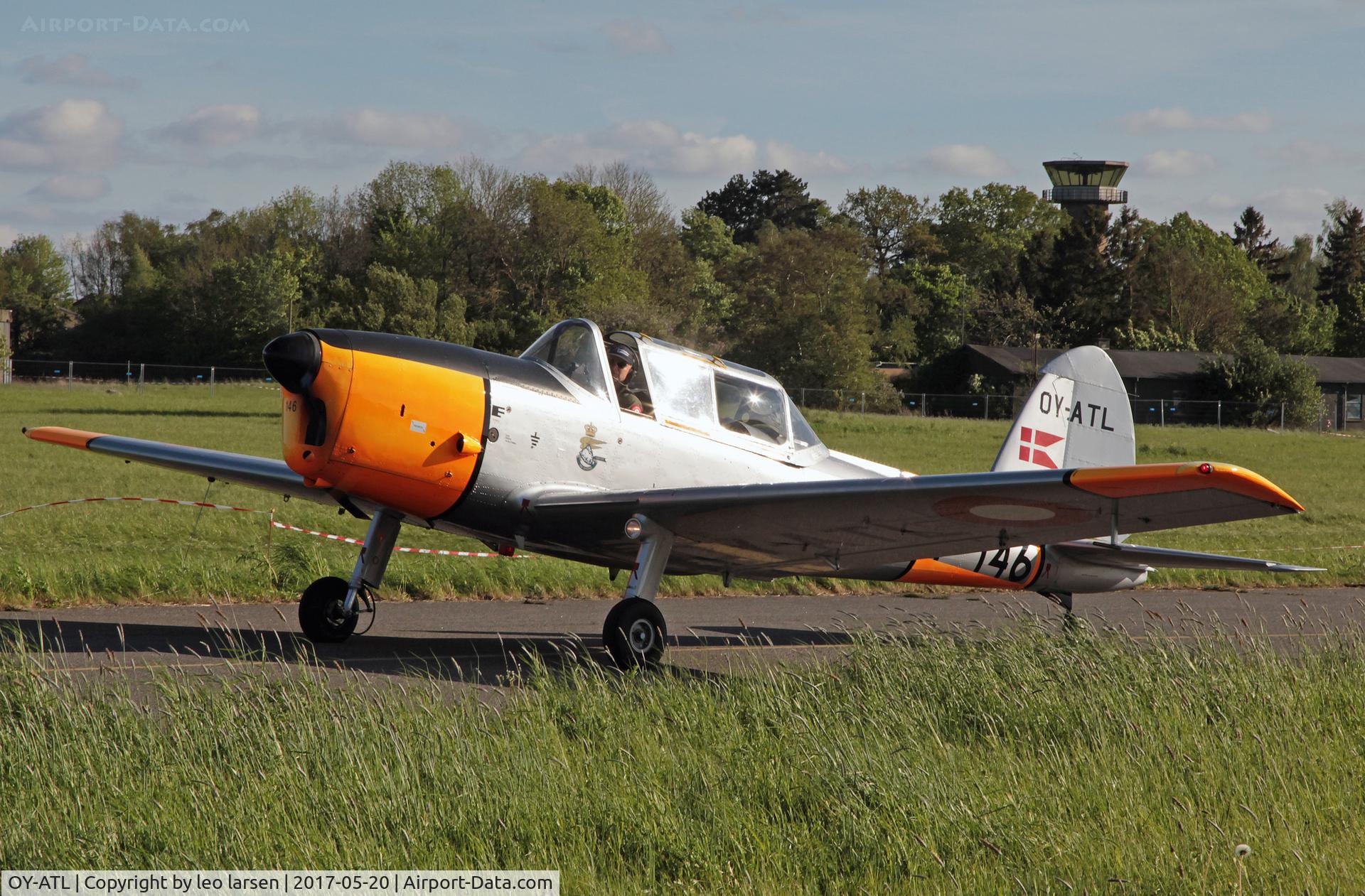 OY-ATL, 1953 De Havilland DHC-1 Chipmunk 22 C/N C1/0897, Værløse 20.5.2017