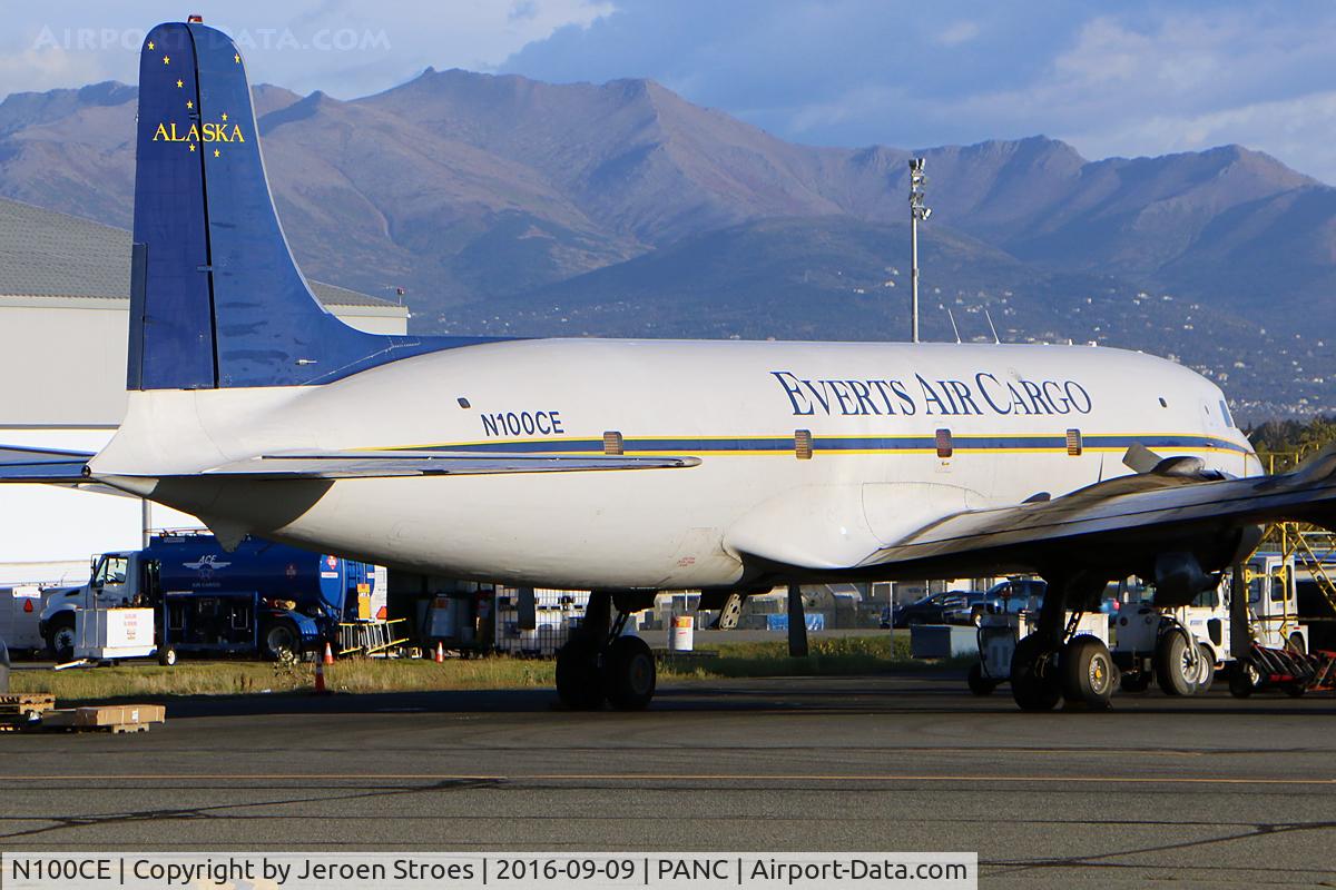 N100CE, 1953 Douglas C-118A Liftmaster (DC-6A) C/N 44662, panc