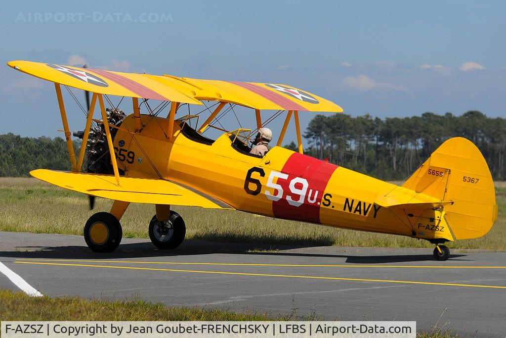 F-AZSZ, Boeing E75 C/N 75-5659, private Stearman