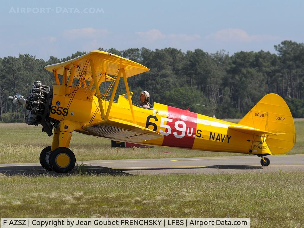 F-AZSZ, Boeing E75 C/N 75-5659, private Stearman