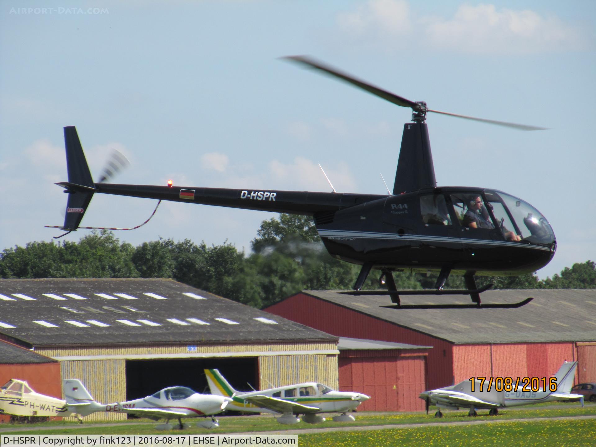 D-HSPR, 2006 Robinson R44 Clipper II C/N 11378, ROBINSON DEPARTING