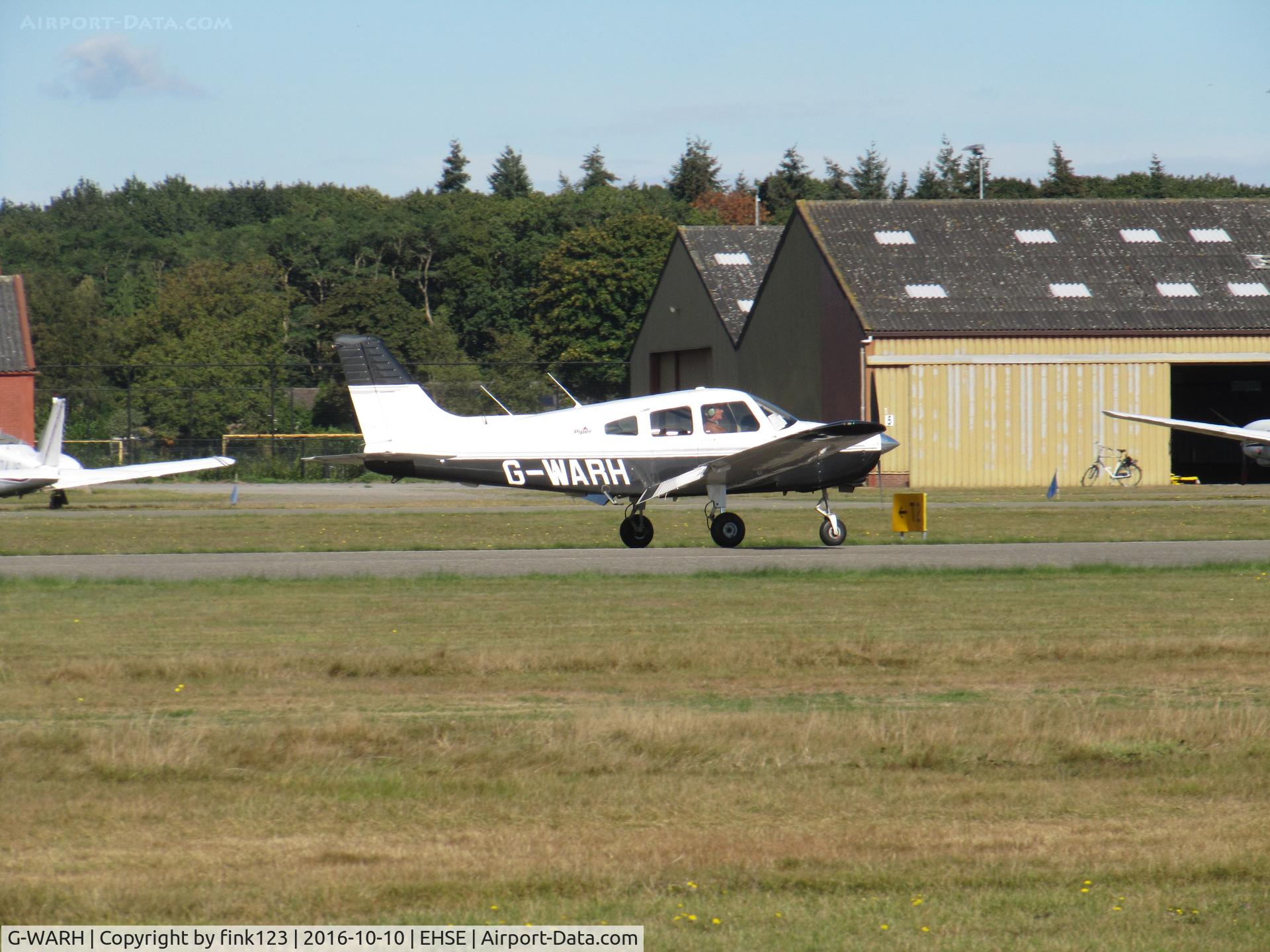 G-WARH, 1999 Piper PA-28-161 Cherokee Warrior III C/N 28-42063, PIPER 28 DEPARTING