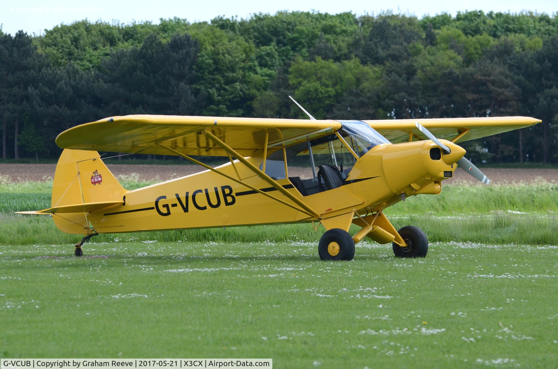 G-VCUB, 1976 Piper PA-18-150 Super Cub Super Cub C/N 18-7609021, Parked at Northrepps.