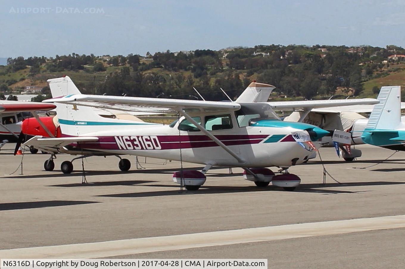 N6316D, 1979 Cessna 172N C/N 17272714, 1979 Cessna 172N SKYHAWK, Lycoming IO-320-H2AD 160 Hp