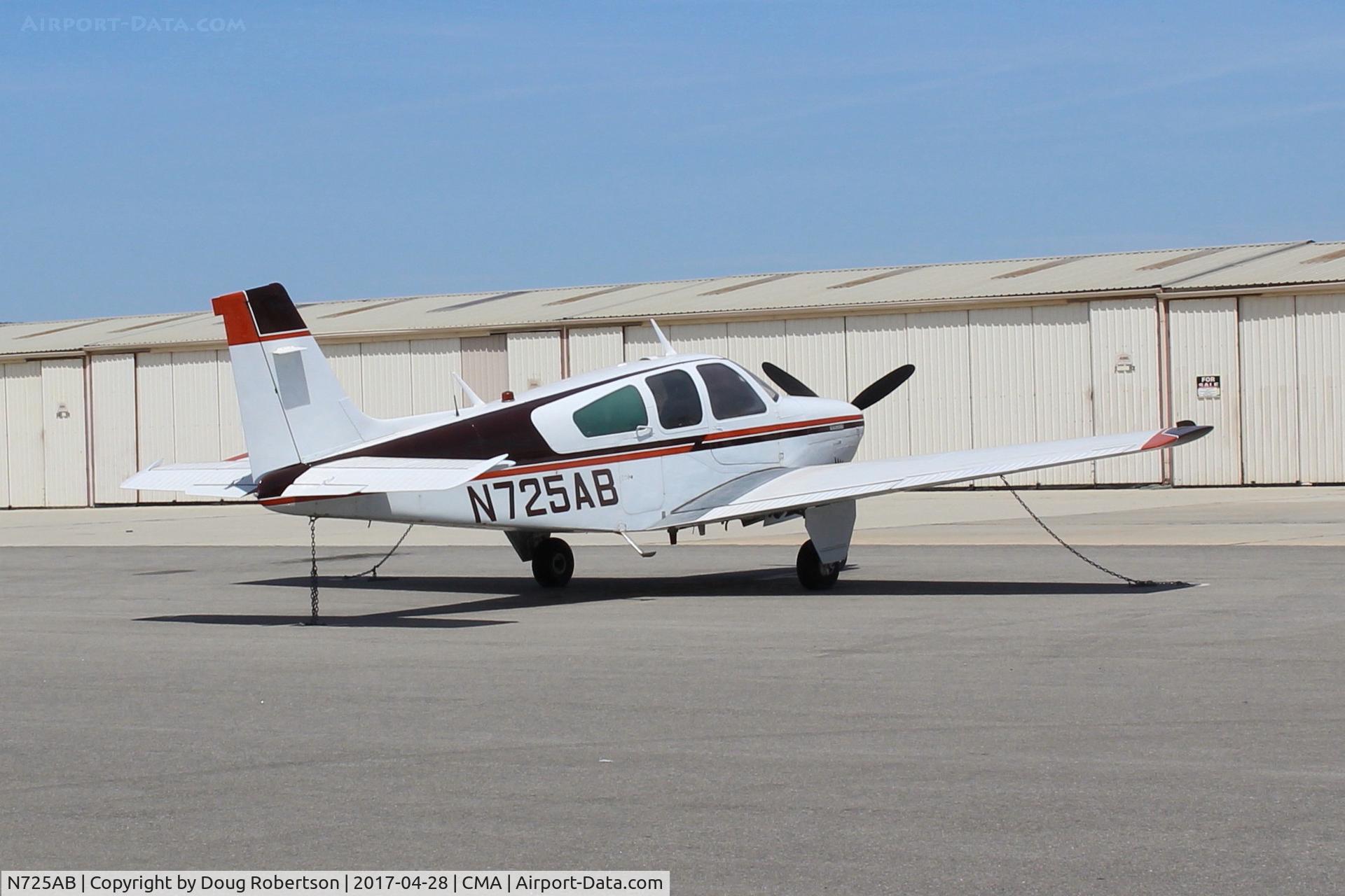 N725AB, 1969 Beech F33 Bonanza C/N CD-1238, 1969 Beech F33 BONANZA, Continental IO-470K 225 Hp
