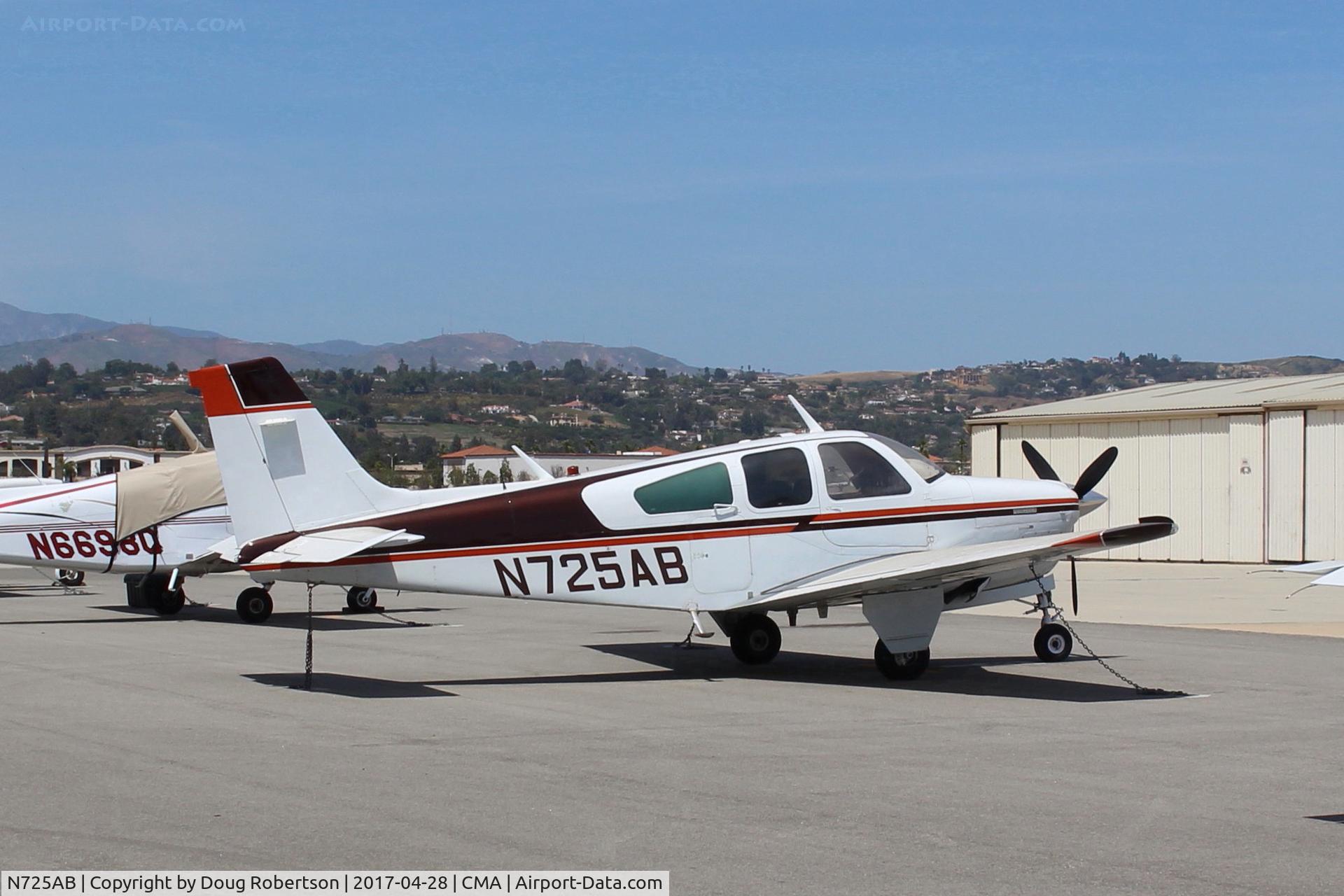 N725AB, 1969 Beech F33 Bonanza C/N CD-1238, 1969 Beech F33 BONANZA, Continental IO-470-K 225 Hp