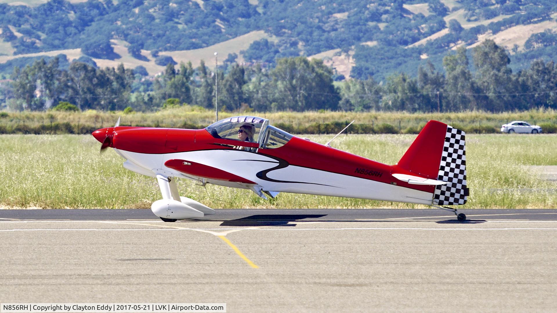 N856RH, Vans RV-6 C/N 22032, Livermore Airport California 2017.