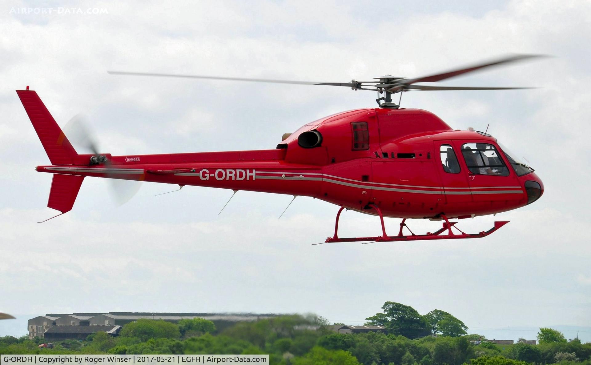 G-ORDH, 2006 Eurocopter AS-355N Ecureuil 2 C/N 5744, Visiting Twin Squirrel operated by Atlas Helicopters.