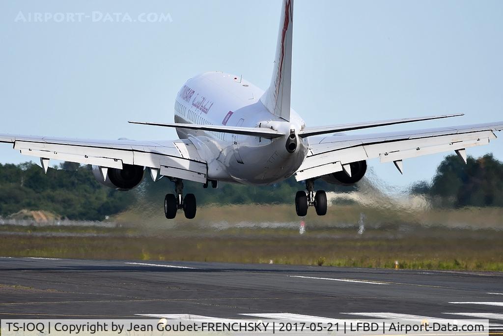 TS-IOQ, 2000 Boeing 737-6H3 C/N 29501, TU628 from Tunis landing runway 11