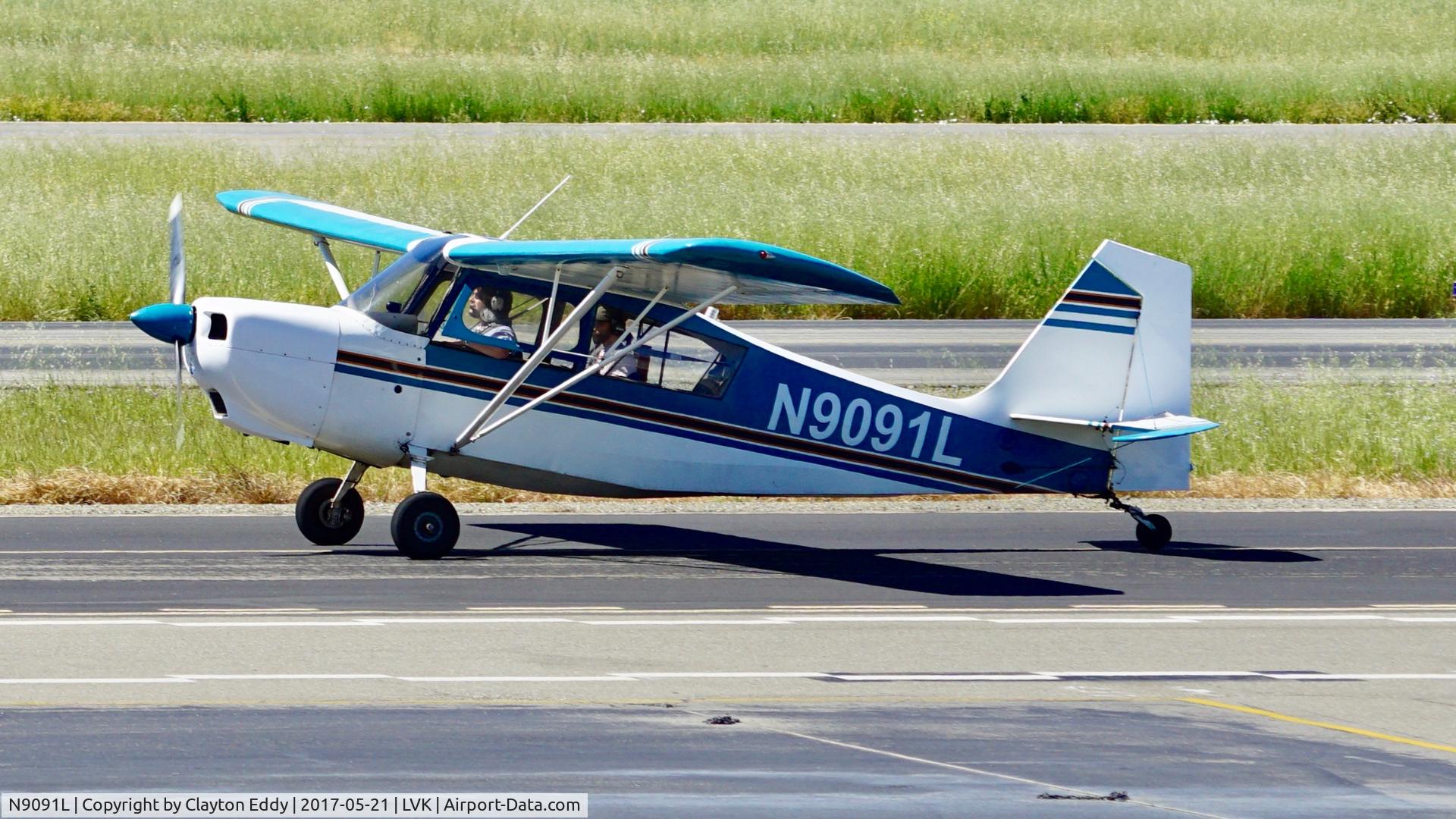 N9091L, 1970 Champion 7ECA Citabria C/N 784-70, Livermore Airport California 2017.