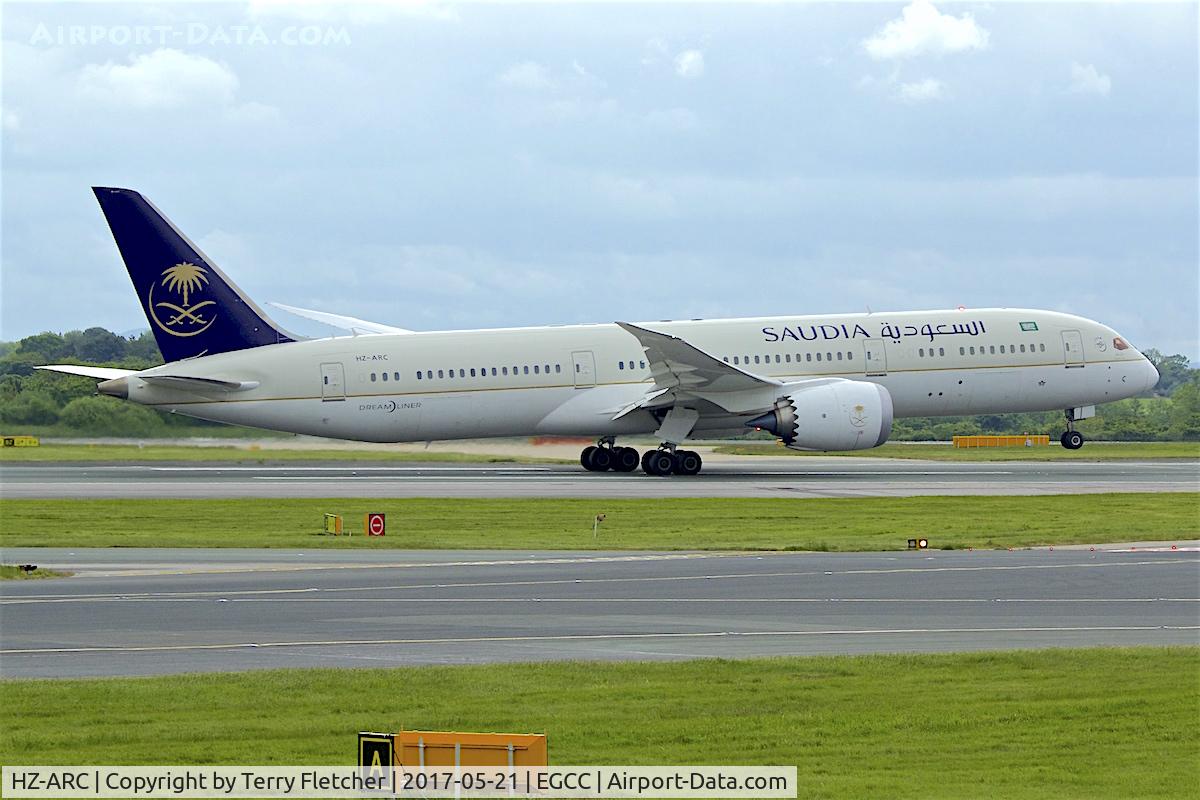 HZ-ARC, 2016 Boeing 787-9 Dreamliner C/N 41546, At Manchester Airport
