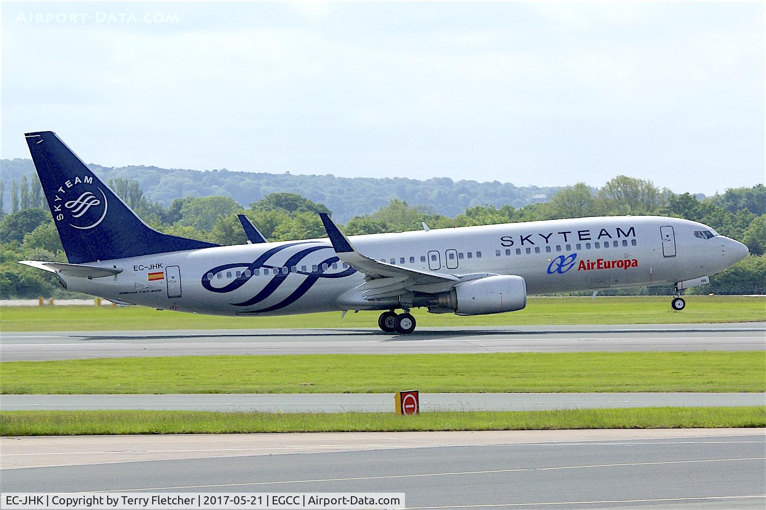 EC-JHK, 2005 Boeing 737-85P C/N 33975, At Manchester Airport