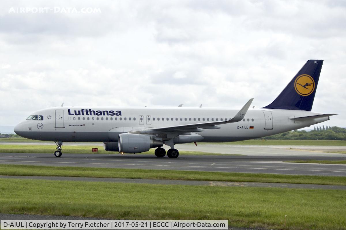 D-AIUL, 2015 Airbus A320-214 C/N 6521, At Manchester Airport