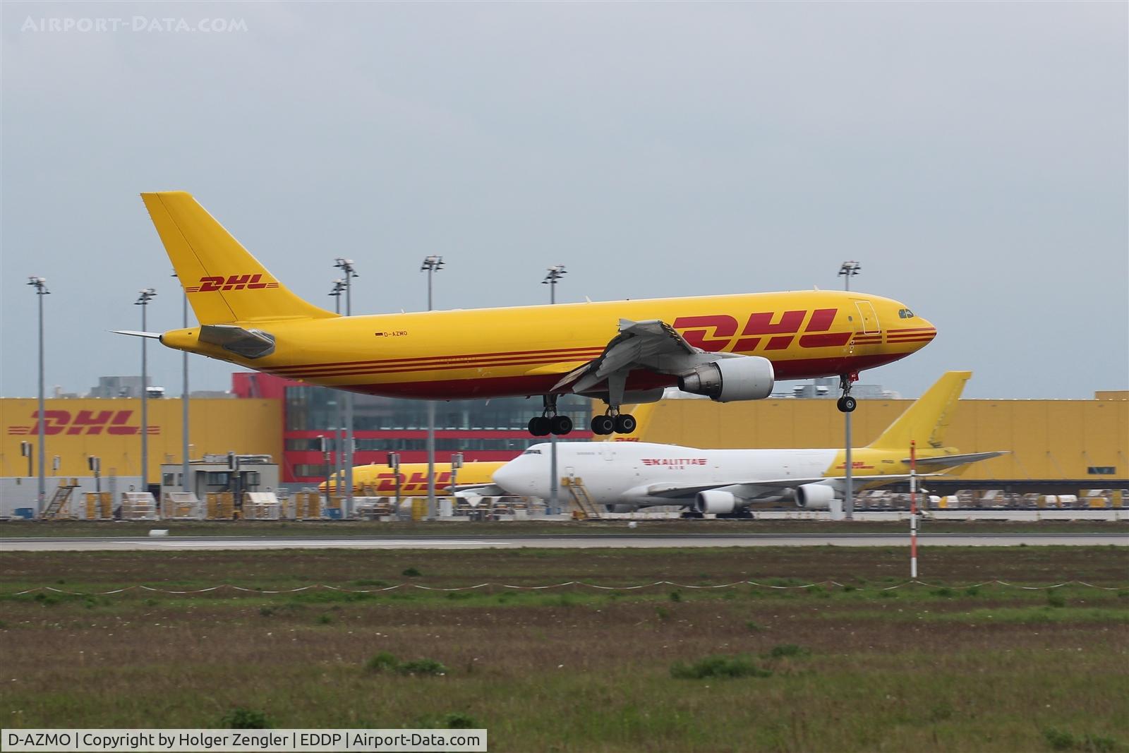 D-AZMO, 2006 Airbus A300F4-622R(F) C/N 0872, Inbound traffic on rwy 26L and view on parts of apron 5 ....