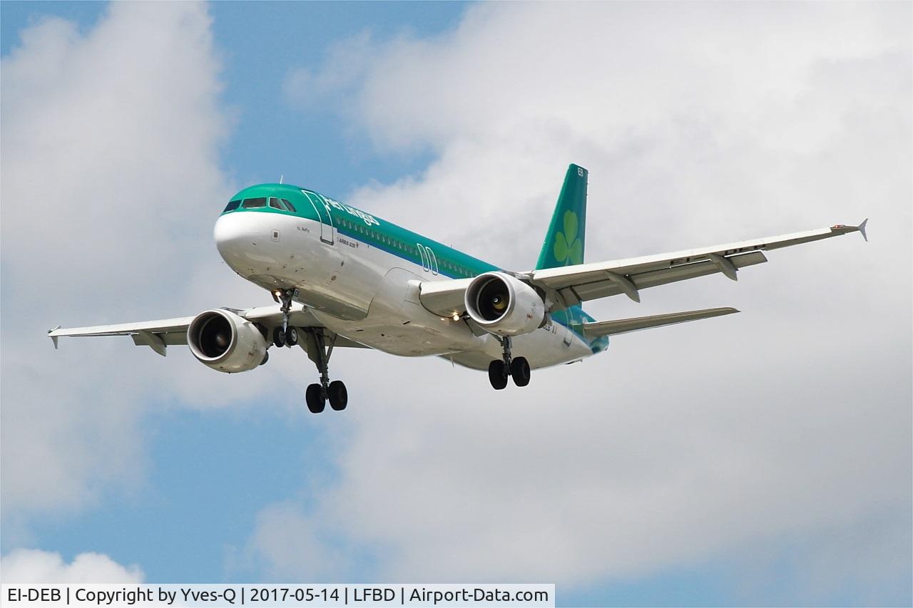 EI-DEB, 2004 Airbus A320-214 C/N 2206, Airbus A320-214, On final rwy 23, Bordeaux-Mérignac airport (LFBD-BOD)