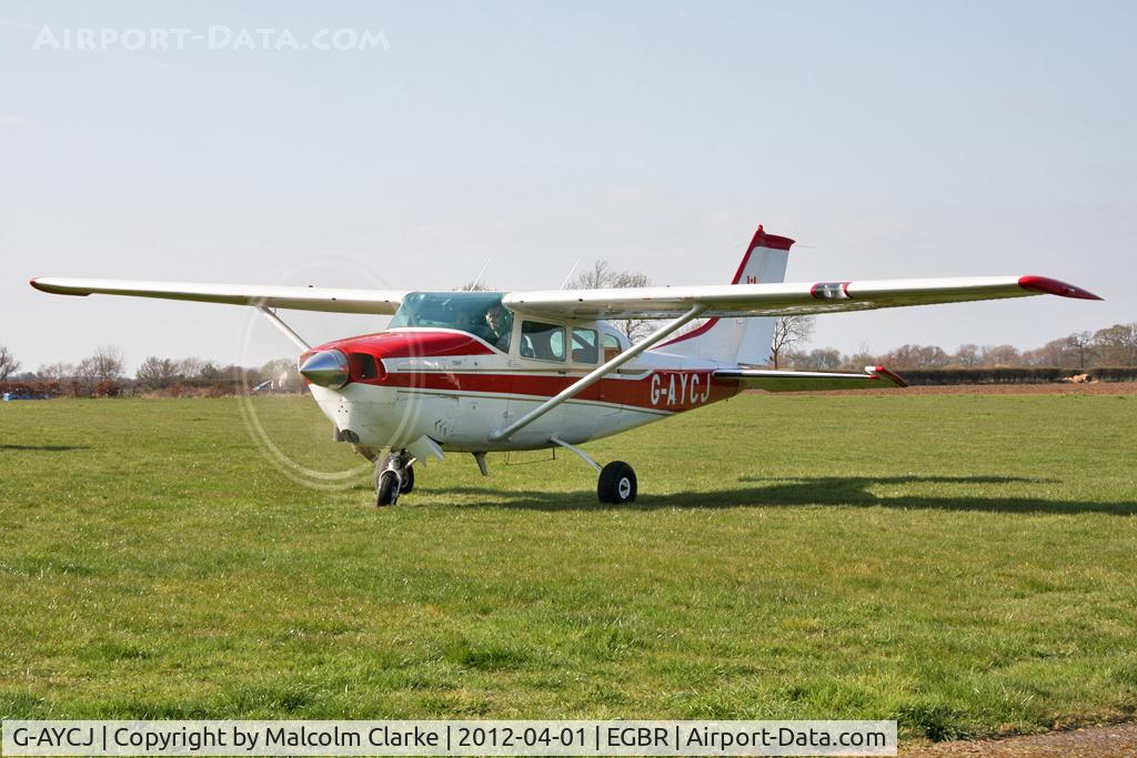 G-AYCJ, 1968 Cessna TP206D Turbo Super Skylane C/N T206-0552, Cessna TP206D Super Skylane at Breighton Airfield's April Fools Fly-In. April 1st 2012.