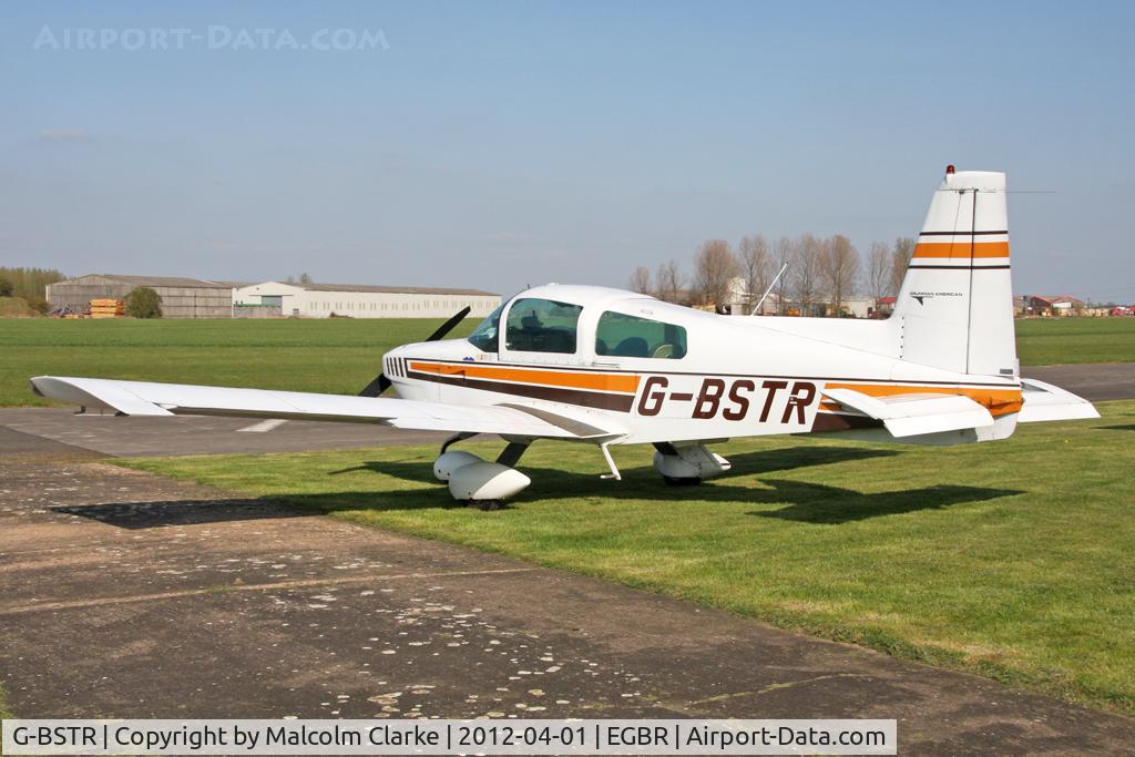 G-BSTR, 1974 Grumman American AA-5 Traveler C/N AA5-0688, Grumman American AA-5 Traveler at Breighton Airfield's April Fools Fly-In. April 1st 2012.