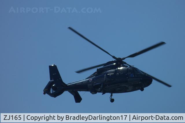 ZJ165, Eurocopter AS-365N-2 C/N 6372, ZJ165 Flight Training Over Plymouth Hoe