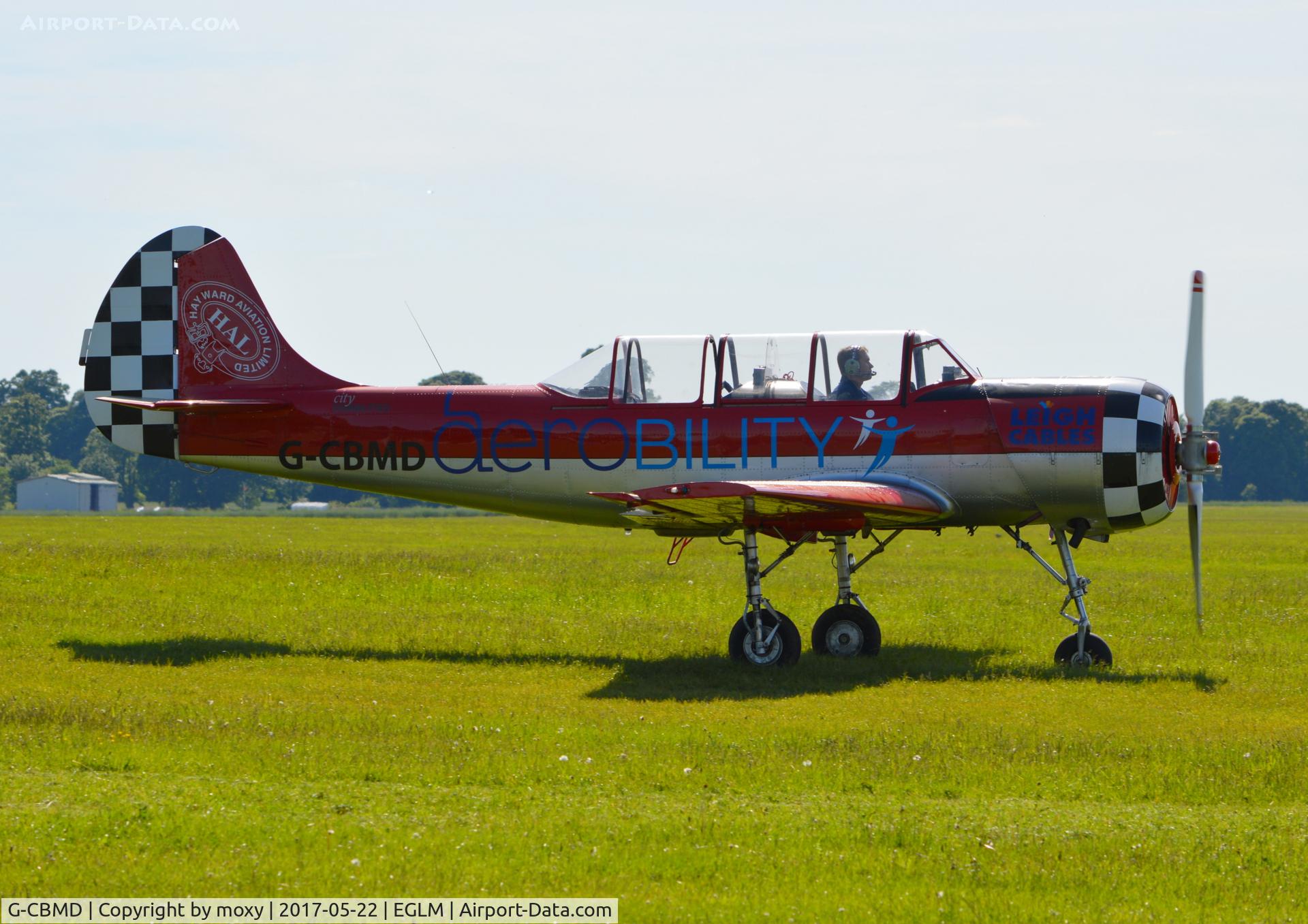 G-CBMD, 1982 Bacau Yak-52 C/N 822710, Bacau Yak-52 at White Waltham. Ex RA-44460