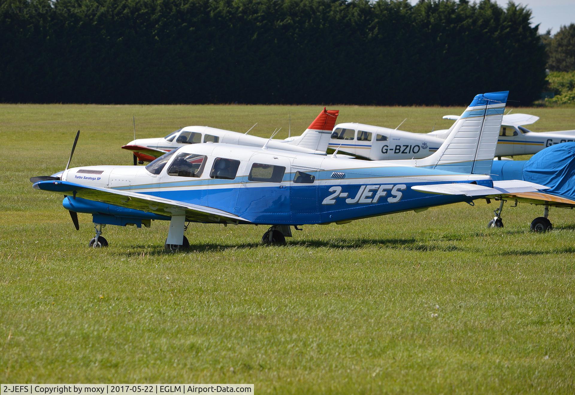 2-JEFS, 1987 Piper PA-32R-301 Saratoga C/N 3229003, Piper PA-32R-301 Saratoga SP at White Waltham. Ex N9123X