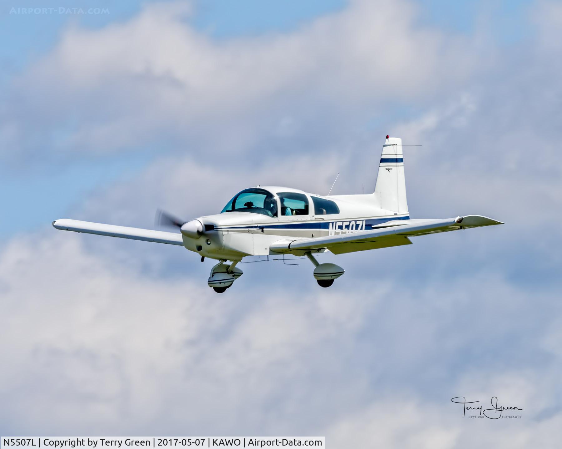 N5507L, 1974 Grumman American AA-5 Traveler C/N AA5-0627, KAWO