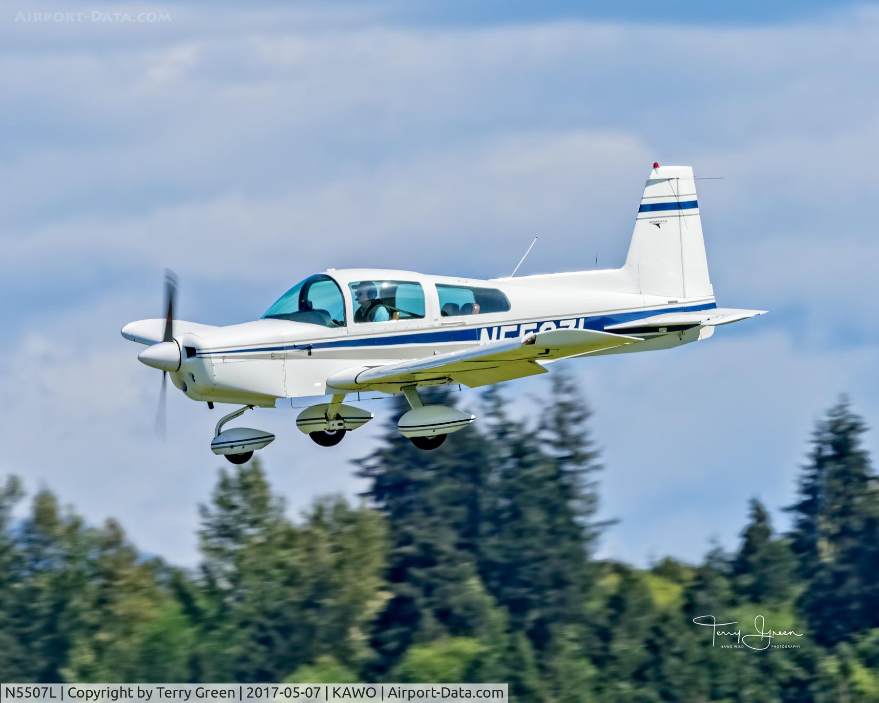 N5507L, 1974 Grumman American AA-5 Traveler C/N AA5-0627, KAWO