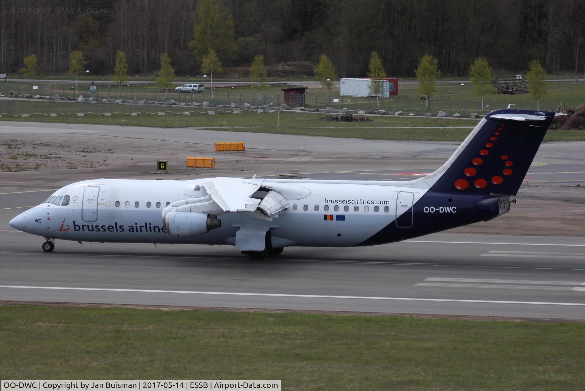 OO-DWC, 1998 British Aerospace Avro 146-RJ100 C/N E3322, Brussels Airlines