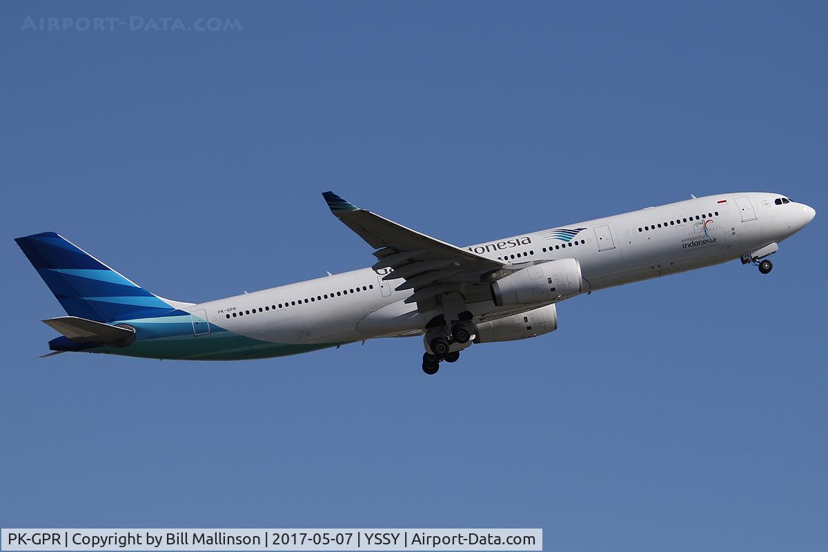 PK-GPR, 2013 Airbus A330-343X C/N 1446, away from 34L