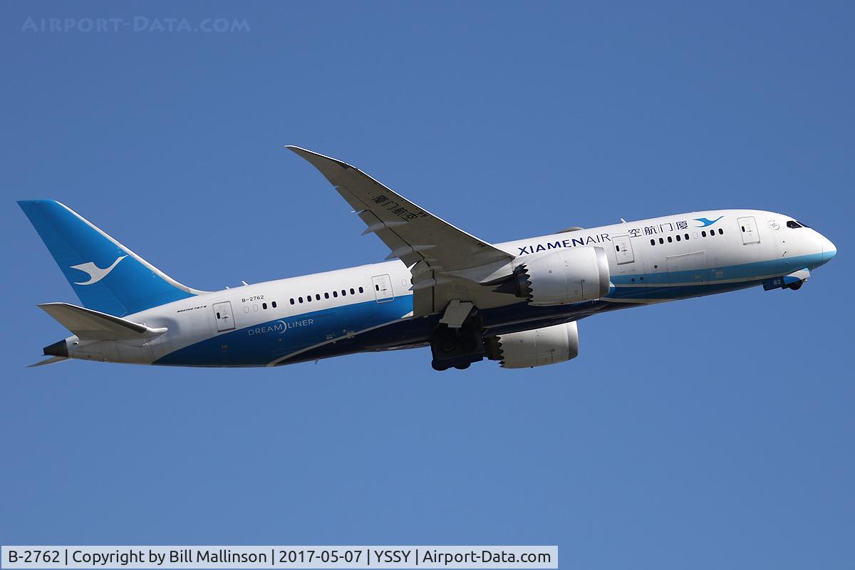 B-2762, 2015 Boeing 787-8 Dreamliner Dreamliner C/N 41542, away off 34L