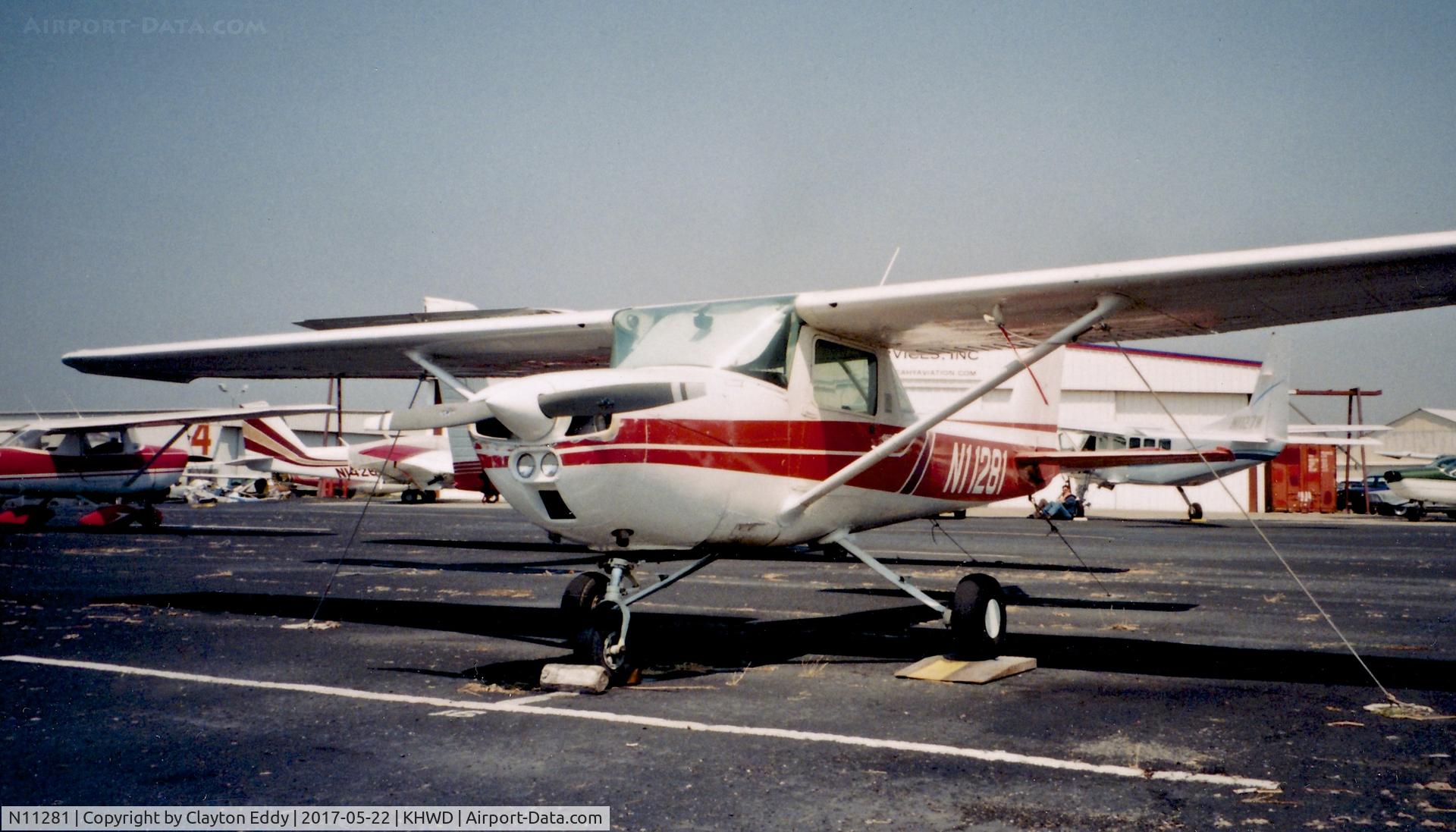 N11281, 1973 Cessna 150L C/N 15075295, Hayward Airport California 1999?