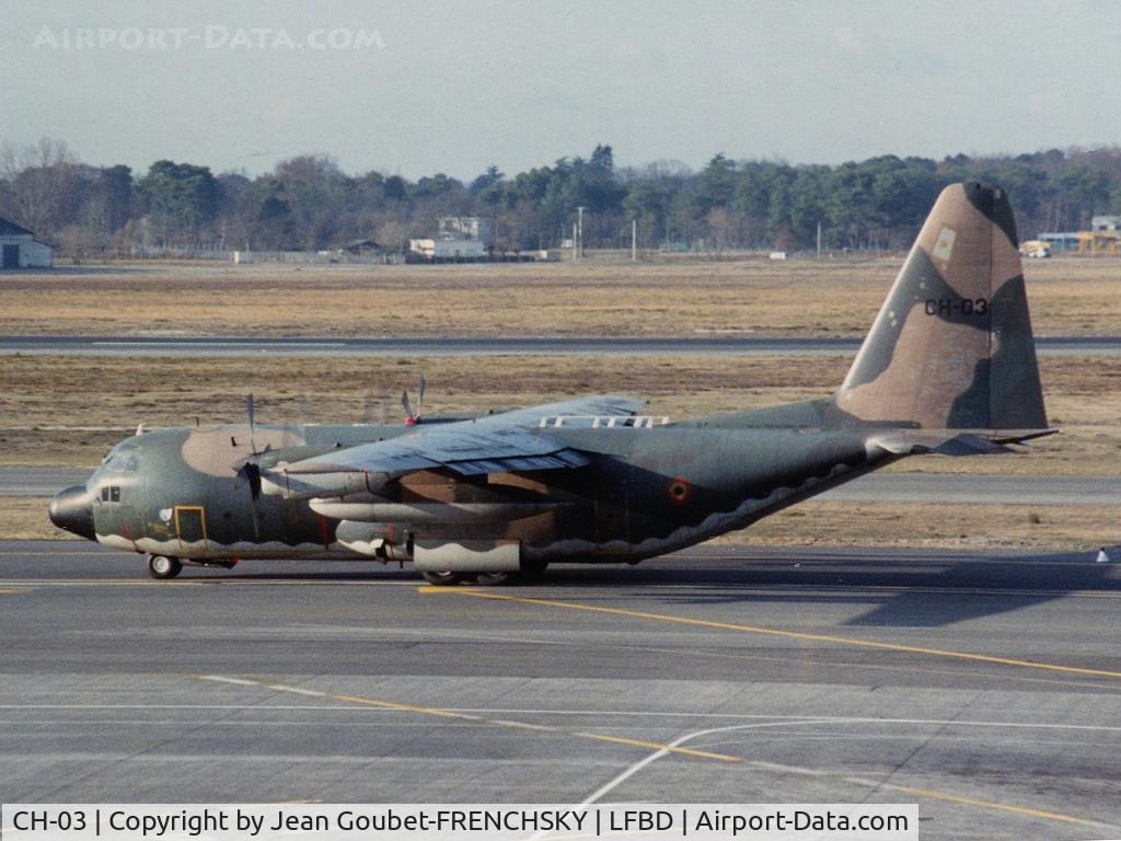 CH-03, 1972 Lockheed C-130H Hercules C/N 382-4461, Belgian Air Force (1989) to BA106
