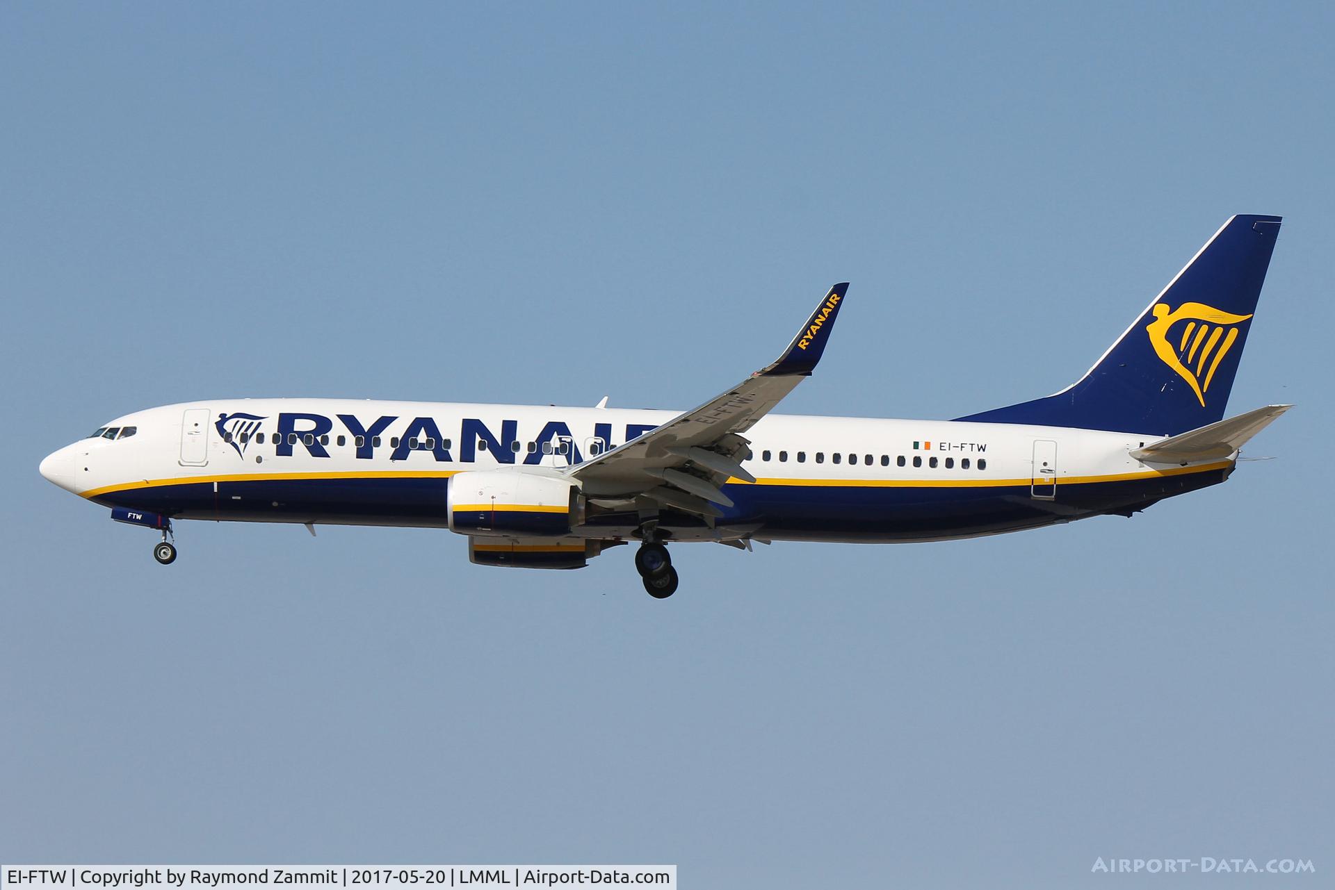 EI-FTW, 2017 Boeing 737-8AS C/N 44771, B737-800 EI-FTW Ryanair