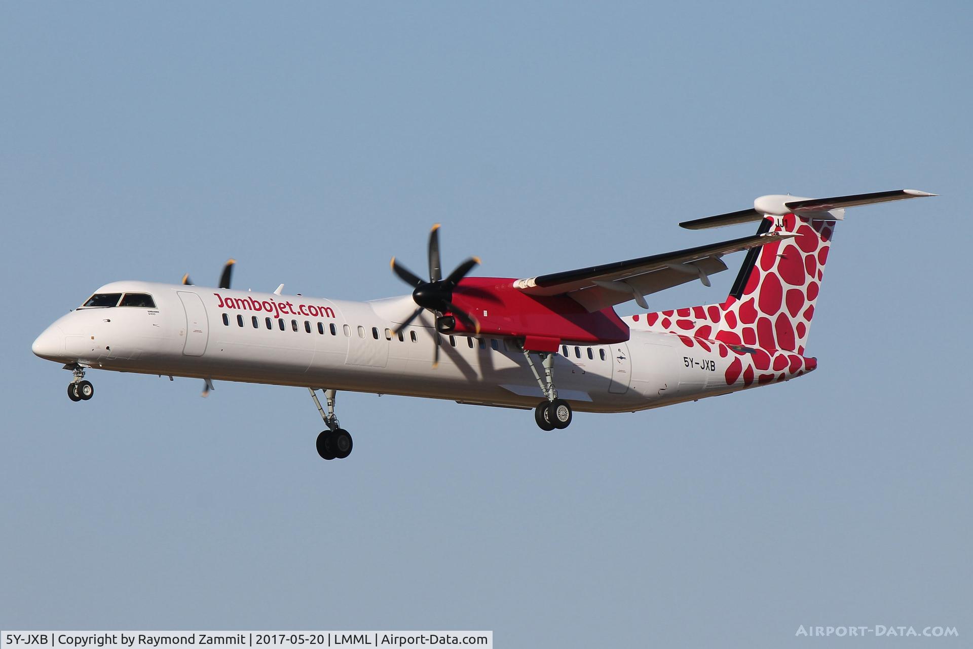 5Y-JXB, 2017 De Havilland Canada DHC-8-402Q Dash 8 C/N 4555, Da Havilland DHC-8 5Y-JXB Jambojet