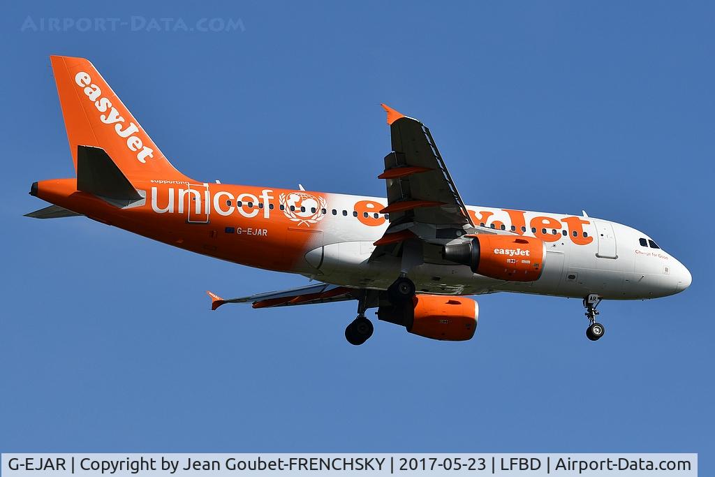 G-EJAR, 2005 Airbus A319-111 C/N 2412, EasyJet (UNICEF Livery) U24305 from Lyon