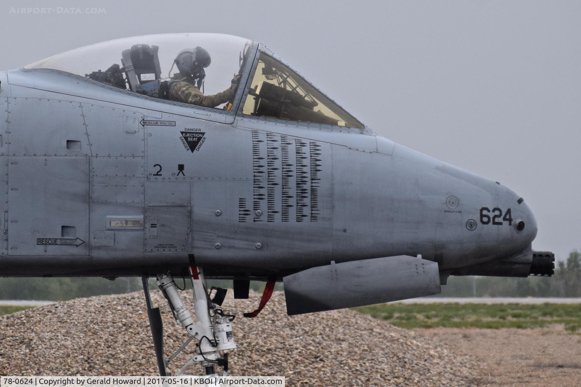 78-0624, 1978 Fairchild Republic A-10C Thunderbolt II C/N A10-0244, Returning from de arm pad.