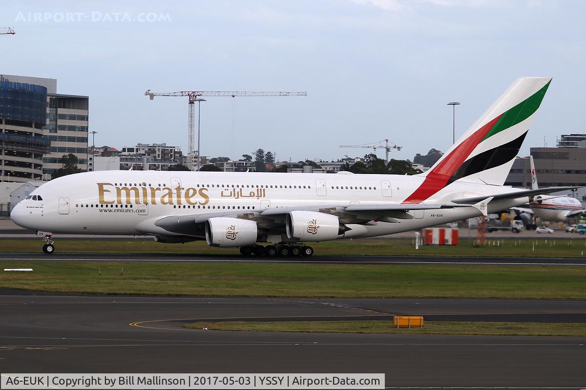 A6-EUK, 2016 Airbus A380-861 C/N 223, EK412 TO CHC