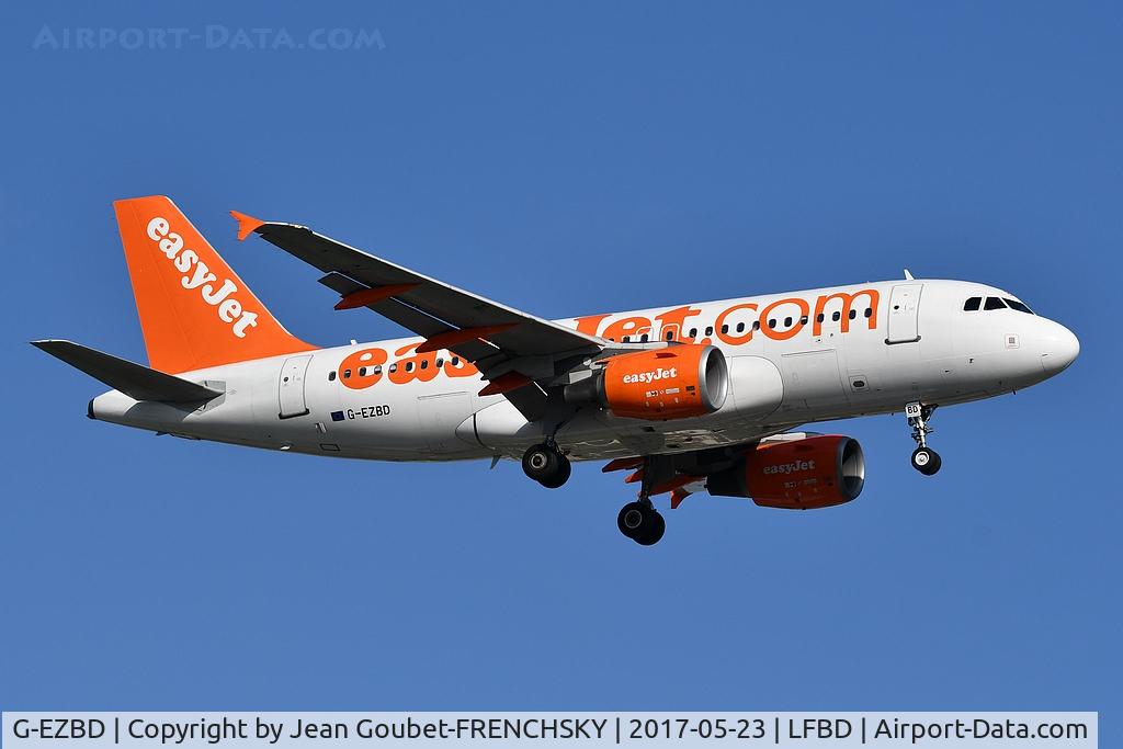 G-EZBD, 2006 Airbus A319-111 C/N 2873, EasyJet U21371 from Geneve landing runway 23
