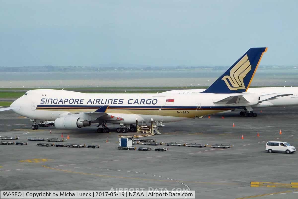 9V-SFO, 2004 Boeing 747-412F/SCD C/N 32900, At Auckland