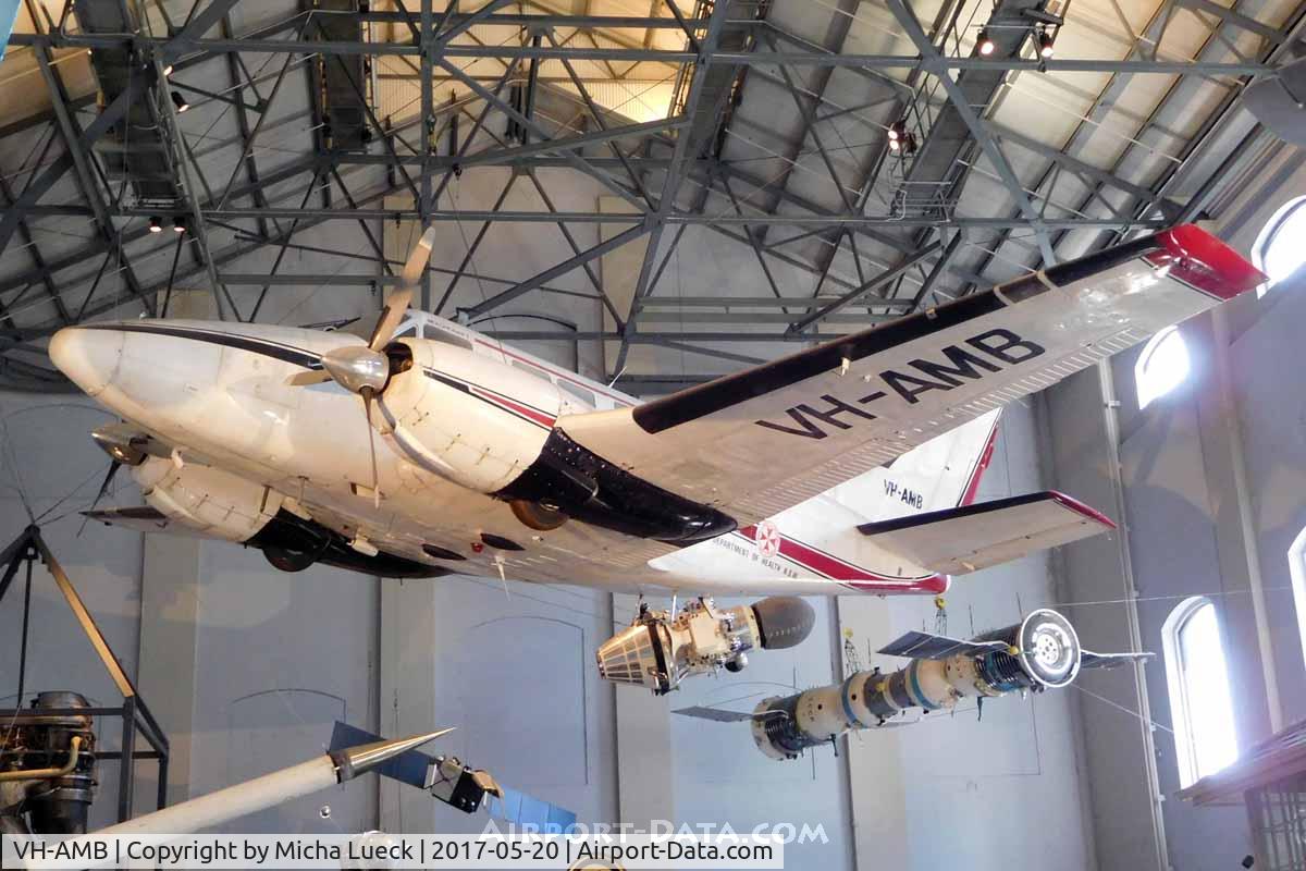 VH-AMB, Beech 65-80 Queen Air C/N LD-320, Bleriot Monoplane at the Powerhouse Museum in Sydney