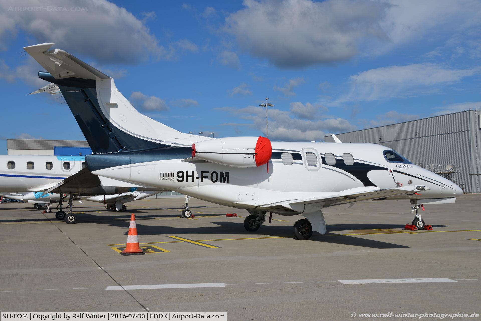 9H-FOM, 2009 Embraer EMB-500 Phenom 100 C/N 50000092, Embraer EMB-500 Phenom 100 - LWG Luxair - 50000092 - 9H-FOM - 30.07.2016 - CGN