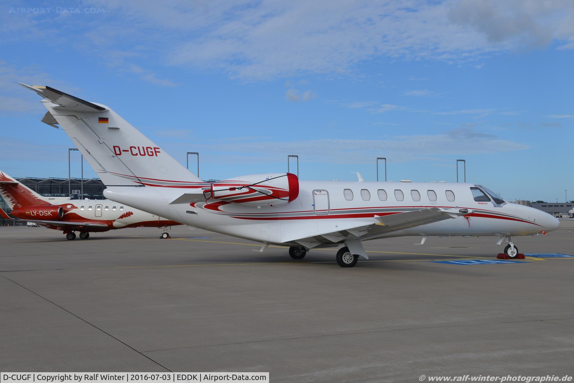 D-CUGF, 2015 Cessna 525B CitationJet CJ3 C/N 525B-0479, Cessna 525B CitationJet CJ3 - FFD Stuttgarter Flugdienst SFD - 525B0479 - D-CUGF - 03.07.2016 - CGN