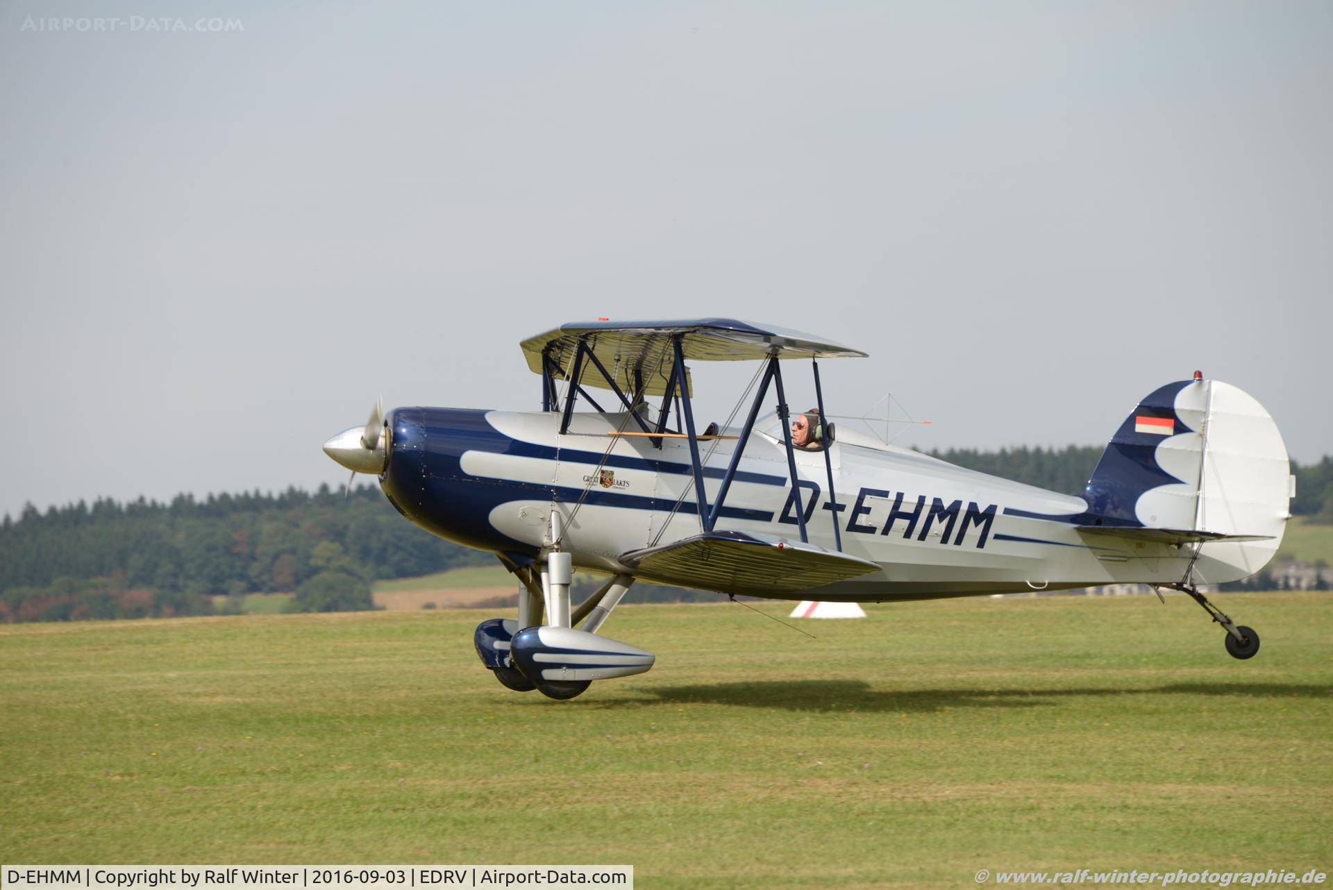 D-EHMM, Great Lakes 2T-1 Sport Trainer C/N 0762, Great Lake 2T-1 Sport - Private - 762 - D-EHMM - 03.09.2016 - EDRV